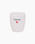 Gobelet message I love you D7,3 H8,2cm