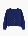 Cardigan Bleu Nuit en Mohair