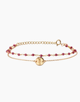 BRACELET DOUBLE LOVE-RUBIS