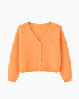 Cardigan Saumon en Mohair