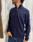 GILET FULL ZIP JAUGE 7 (H) - C4734 NAVY