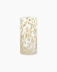 Vase Tube léopard jaune D12 H23cm