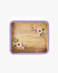 Plateau PM - Bois - Impr. Fleurs