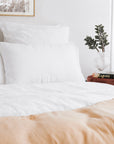 HOUSSE DE COUETTE DILI EN COTON 140 X 200 - BLANC