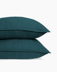 TAIE OREILLER EN COTON 65 X 65 - BLEU PRUSSE