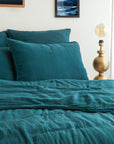 housse couette 260*240 bleu de prusse