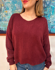 PULL DOUX- BORDEAUX (BURGUNDY)