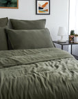 HOUSSE DE COUETTE DILI EN COTON 140 X 200 - KAKI