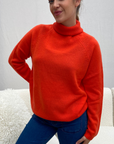 PULL ROULE EPAIS CACHEMIRE - CHILI