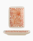 Fauni Assiette - Rouge- Grès-L15xH2xW11,5 cm