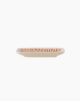 Fauni Assiette - Rouge- Grès-L15xH2xW11,5 cm