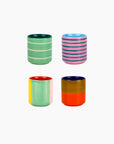 Set de 4 verres à café - Multicolore