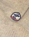 GILET FULL ZIP JAUGE 7 (H) - 69029 ECRU