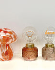 Lampe décorative Vaness coeur ambre à piles D8,4 H15,8cm