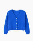 Cardigan Bleu Royal en Mohair