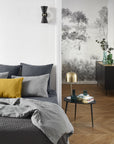 Drap housse 140 x 200 cm en Lin lavé - Granit