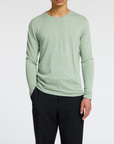 PULL COL ROND SLH ROME- ICEBERG GREEN