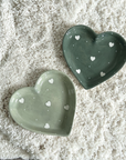Vide poche coeur vert L15,2 P15 H3cm