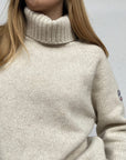 PULL COL ROULE FEMME REF. PH V18 (F) - 69029 ECRU