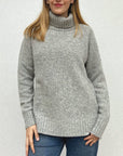 PULL COL ROULE FEMME REF. PH V18 (F) - 64433 GRIS CLAIR