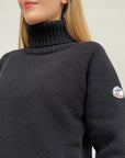 PULL COL ROULE FEMME REF. PH V18 (F) - C1825 NOIR