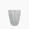 Verre gobelet visage transparent D8 H10cm