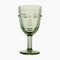 VERRE À PIED VISAGE VERT 8*16.5
