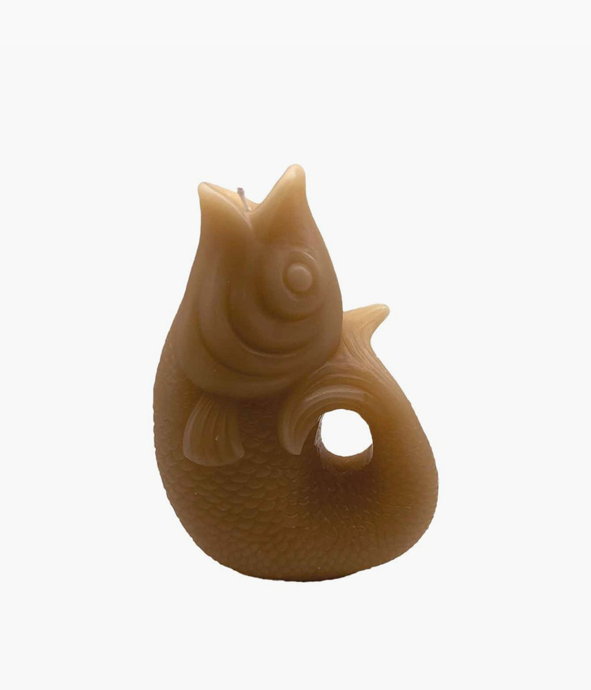 Bougie poisson - Grand Modèle - Beige