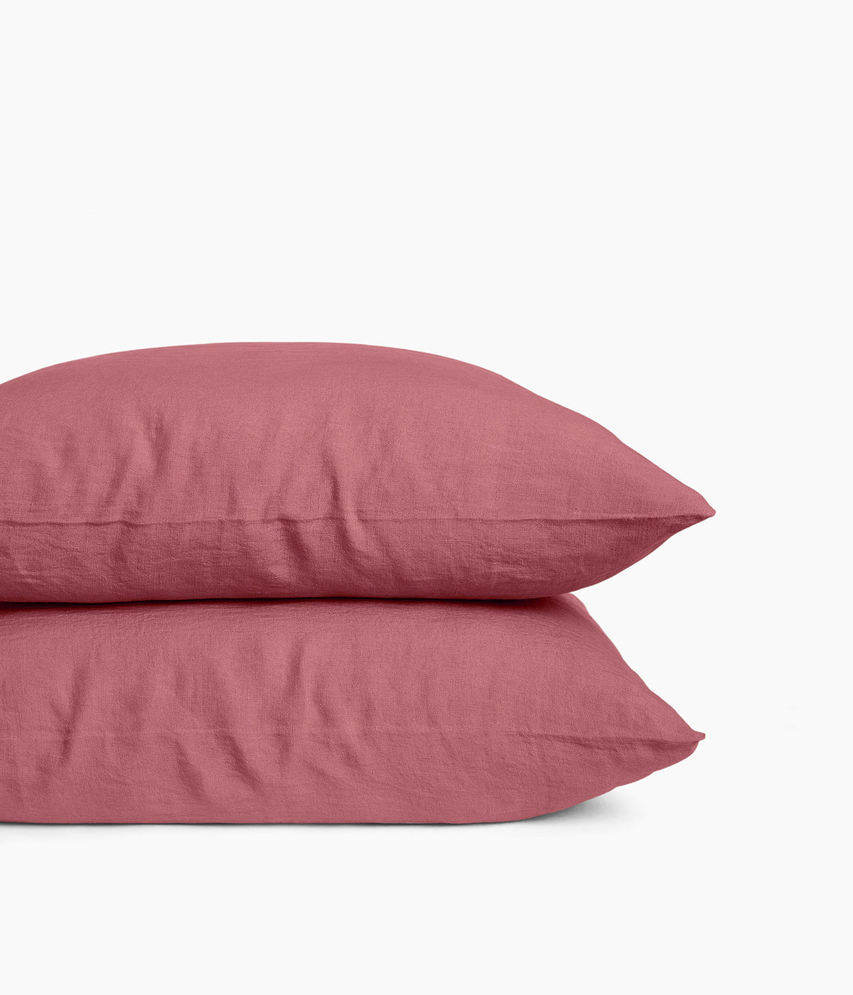 TAIE OREILLER EN LIN 65 X 65 - BOIS DE ROSE