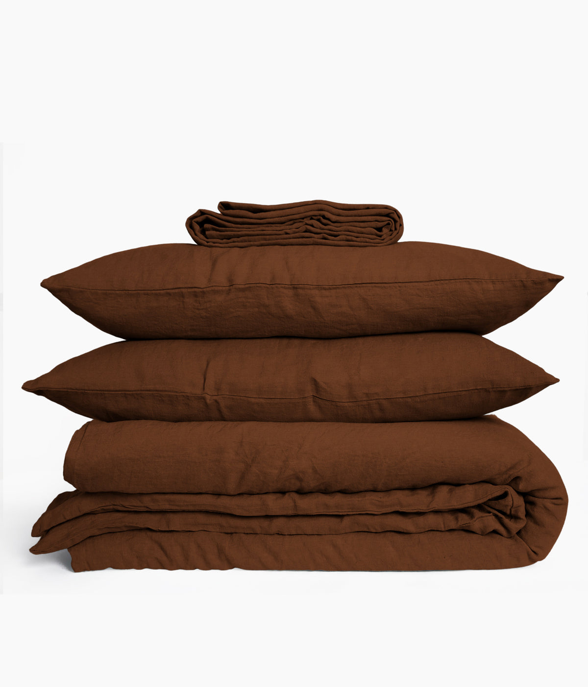 HOUSSE DE COUETTE EN LIN 140 x 200 MOKA