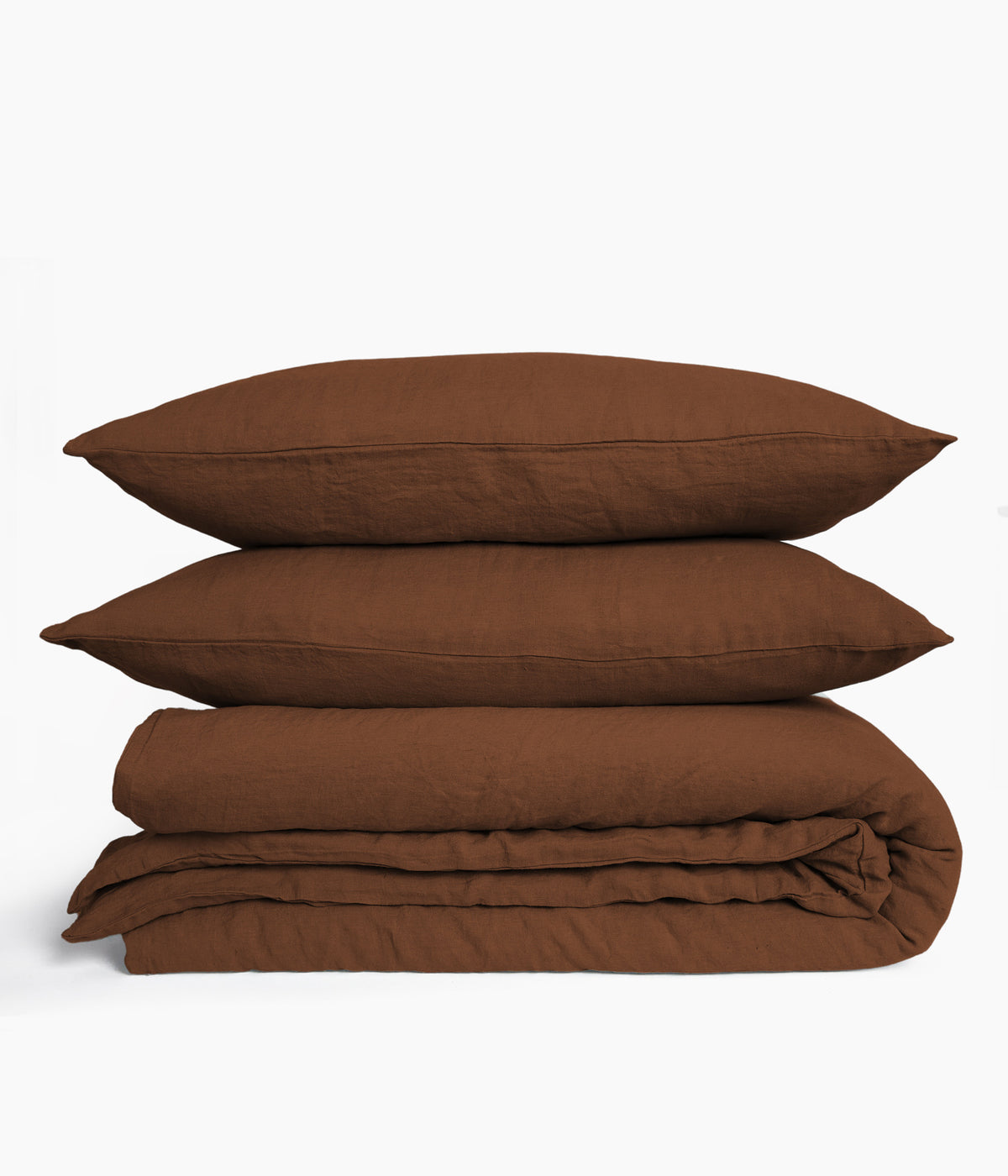 HOUSSE DE COUETTE EN LIN 140 x 200 MOKA