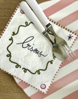 Serviette papier bisou kaki x20.