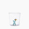 Verre nature alphabet X Abeille
