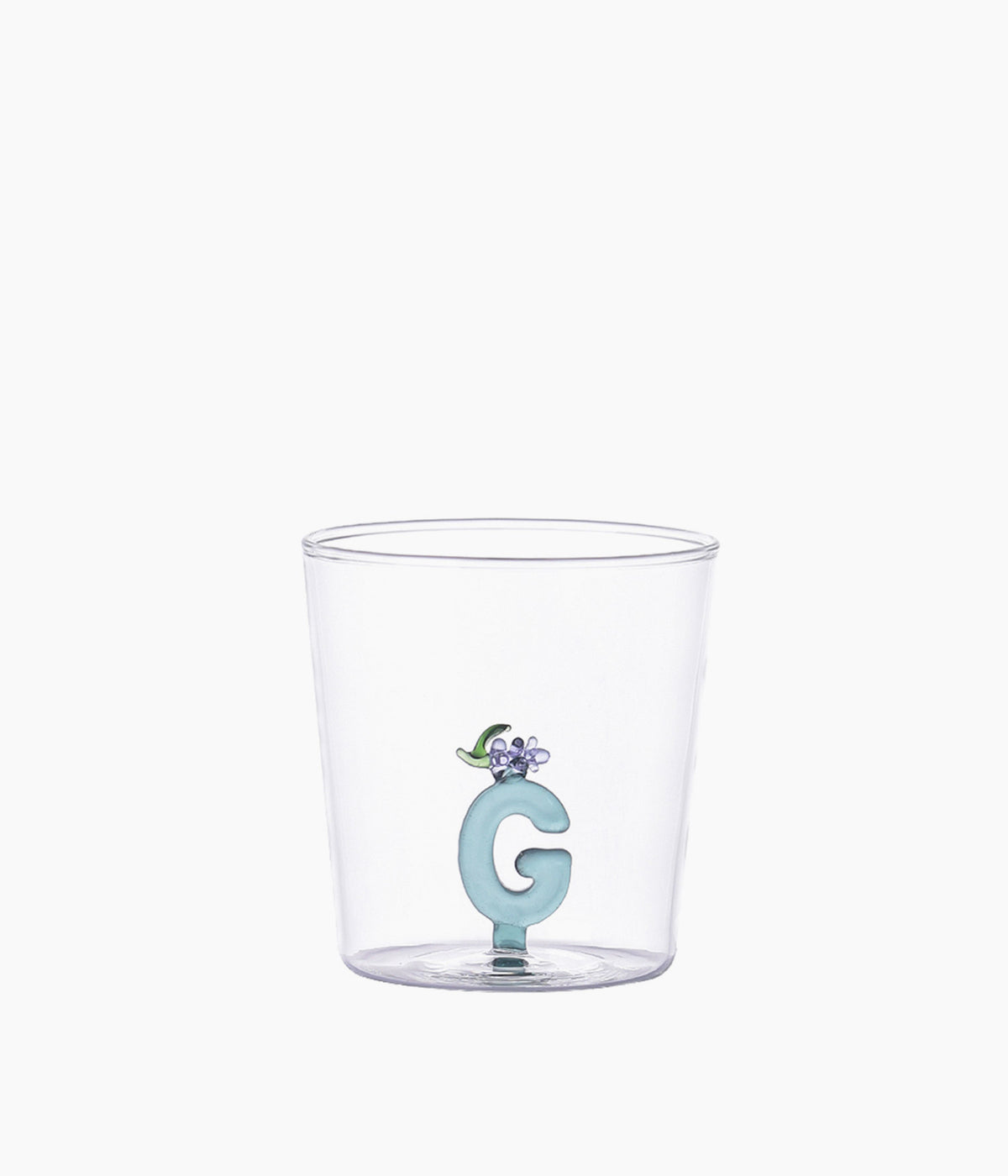 Verre nature alphabet G raisin