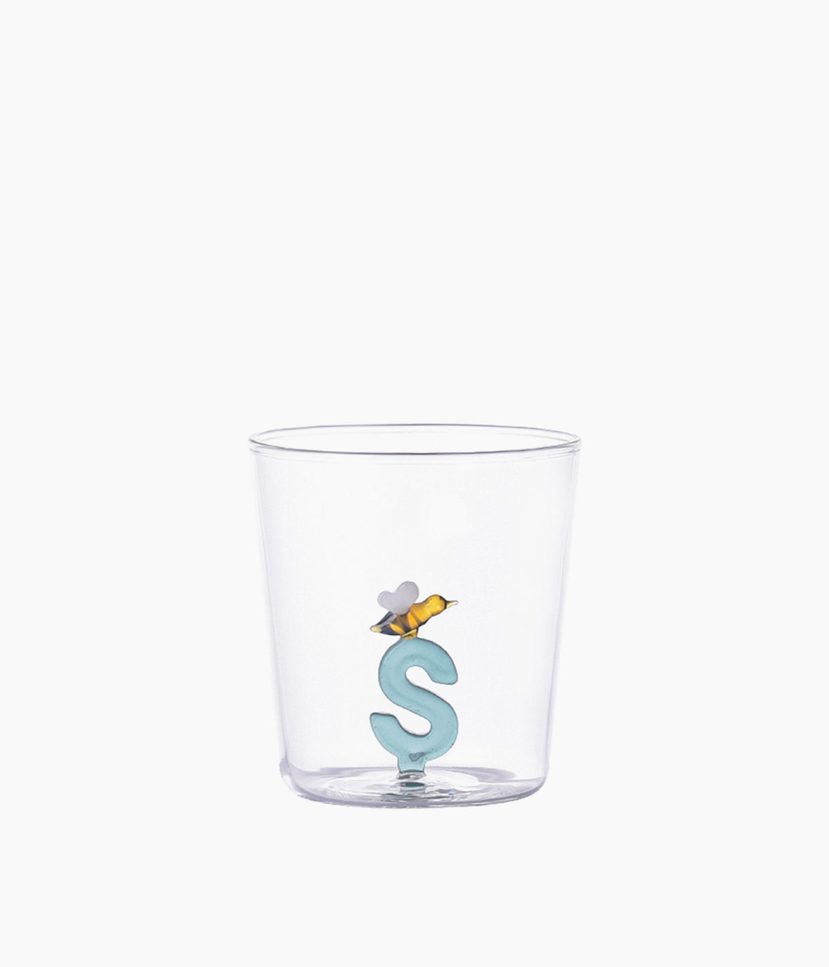 Verre nature alphabet S Abeille