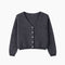 Cardigan Gris Anthracite en Mohair