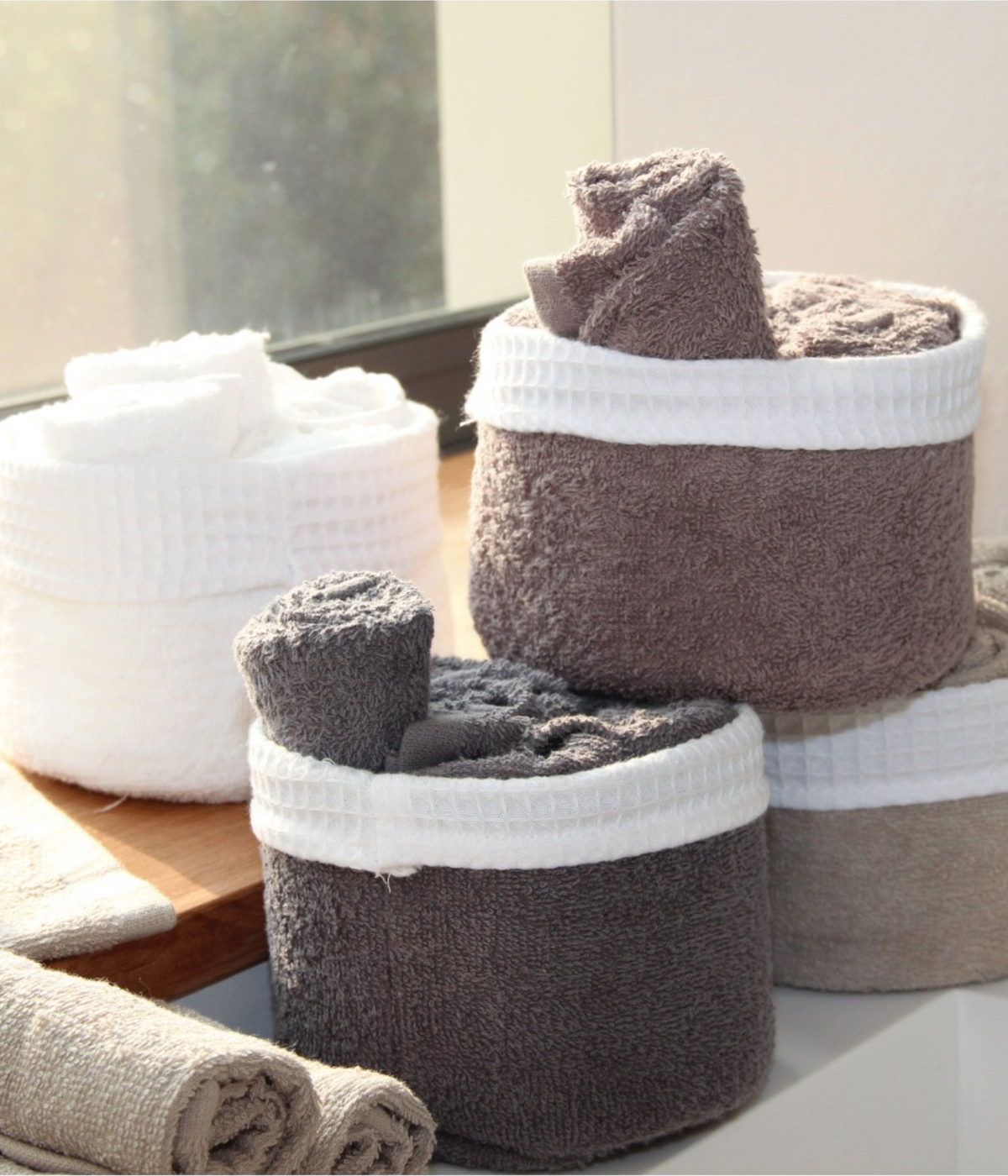PANIER SERVIETTES INVITEES - ANTHRACITE