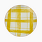 ASSIETTE PLATE ECOSSAIS - YELLOW