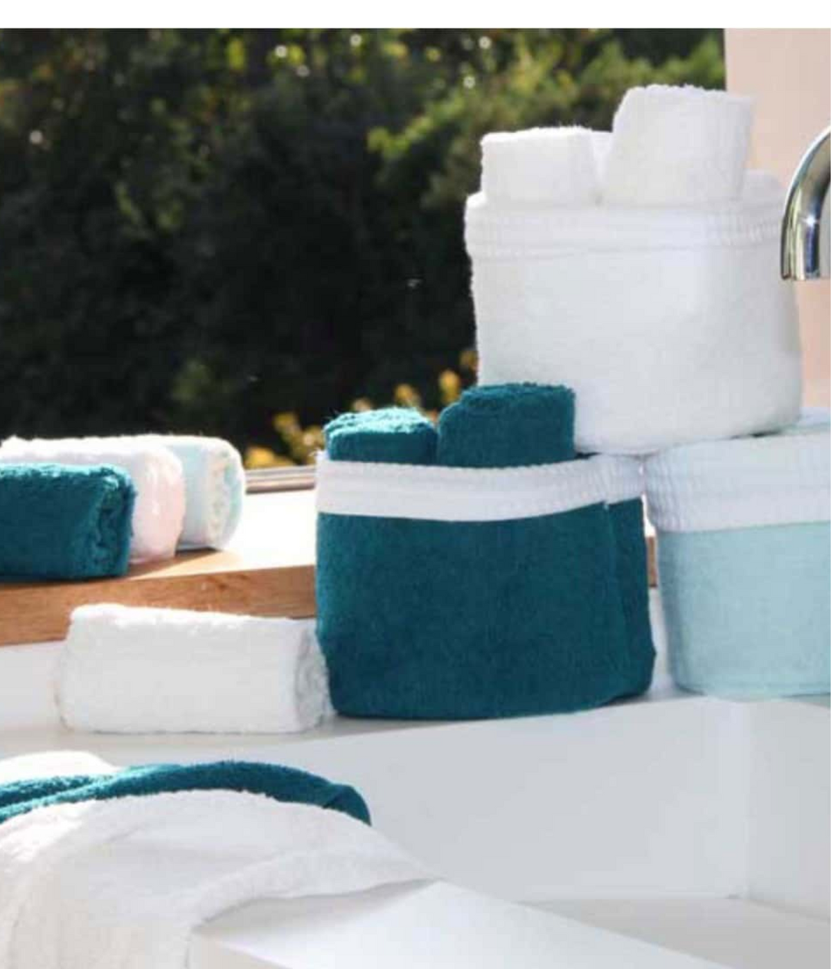 PANIER SERVIETTES INVITEES - OCEAN