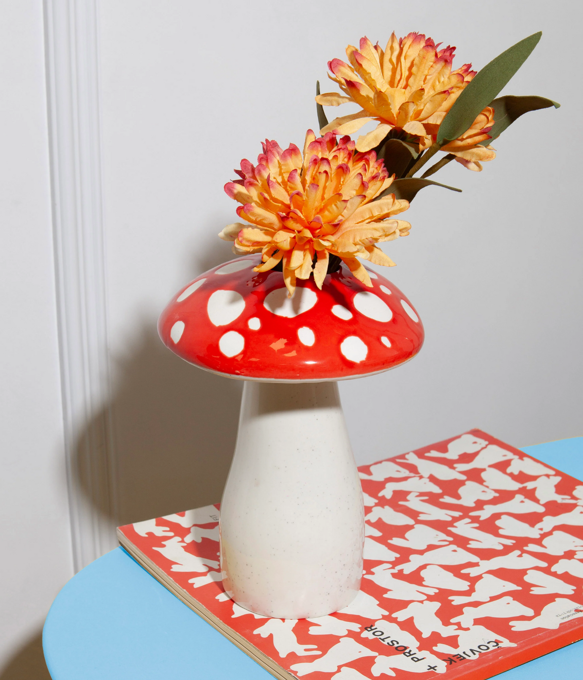 Vase Champignon - L - Rouge