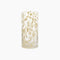 Vase Tube léopard jaune D12 H23cm