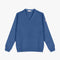 PULL COL V - Jean/Bleu
