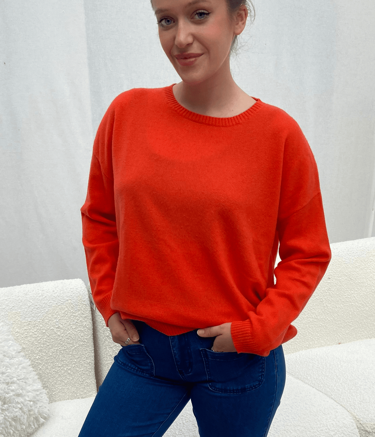 PULL COL ROND EPAIS - CHILI
