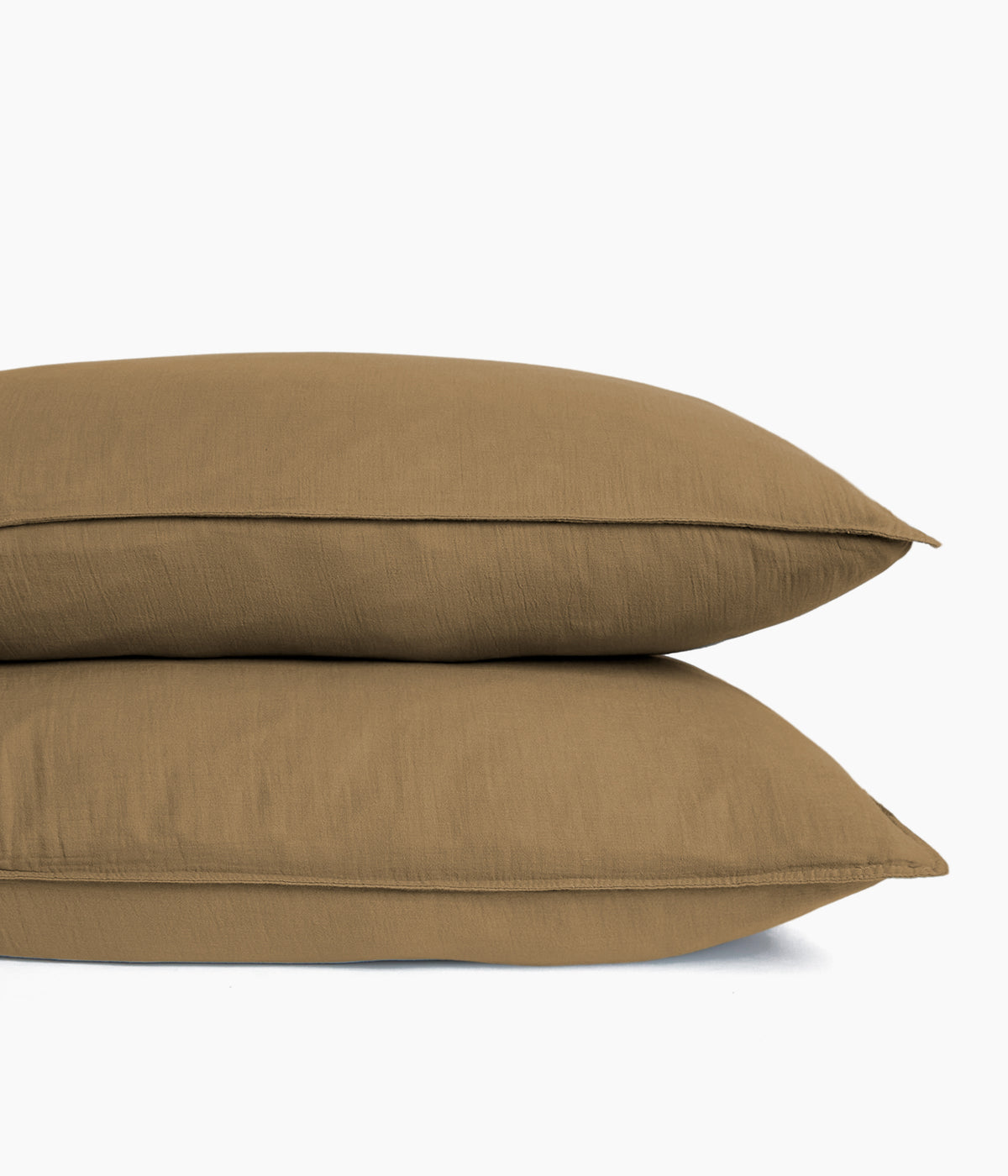 TAIE OREILLER EN COTON 50 X 70 - TABAC