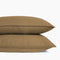 TAIE OREILLER EN COTON 50 X 70 - TABAC
