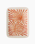 Fauni Assiette - Rouge- Grès-L15xH2xW11,5 cm