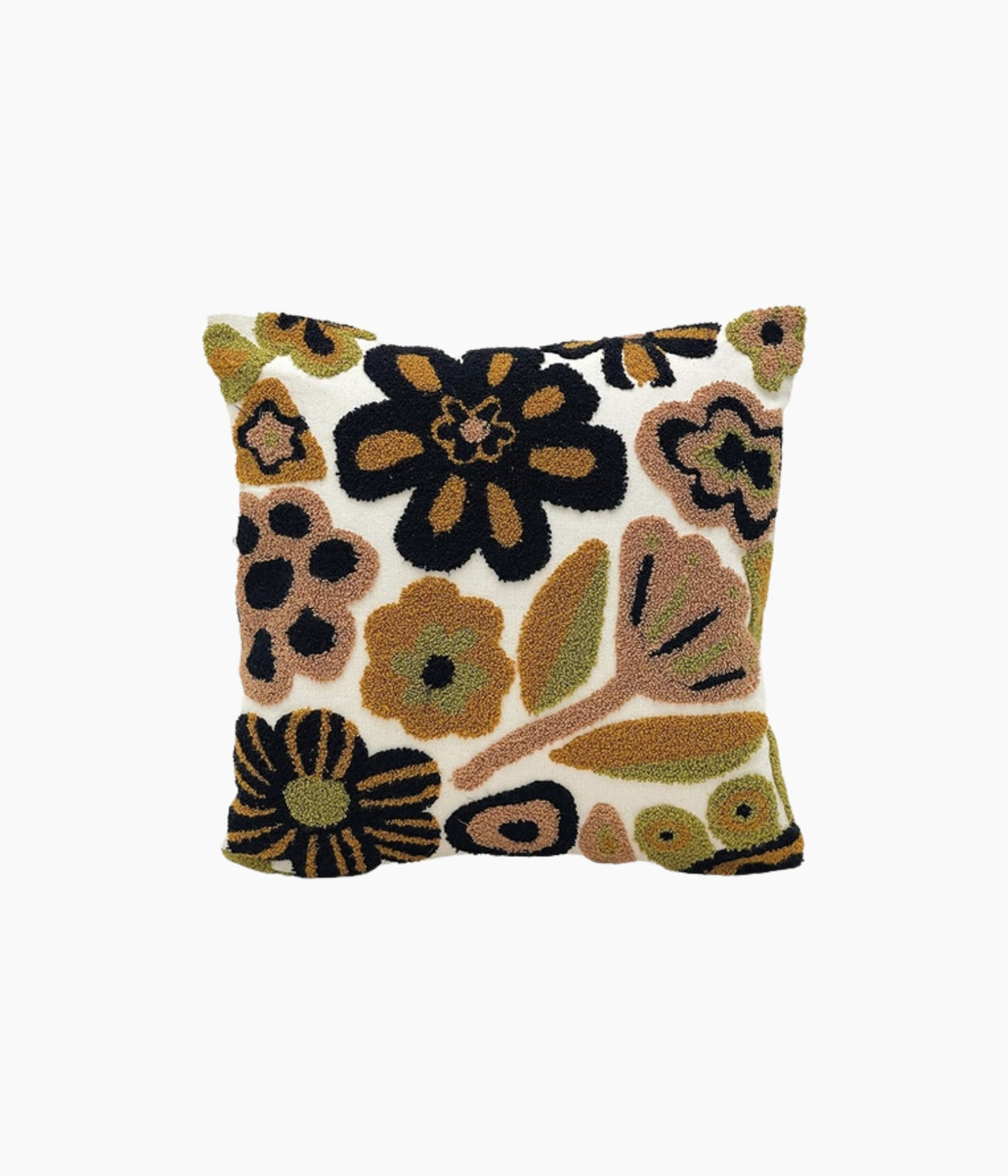 Coussin Influence Fleur sable - 40x40cm