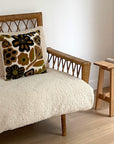 Coussin Influence Fleur sable - 40x40cm