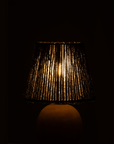 LAMPE LED BOIS/METAL NOIR