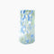 Vase Tube léopard bleu D12 H23cm